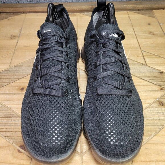 Nike Air Vapormax Flyknit 2 942842-001 Mens Size 8.5 Black Running‎ Shoes Mesh - Picture 3 of 11